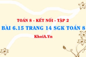 Bài 6.15 trang 14 Toán 8 Kết nối tri thức Tập 2
